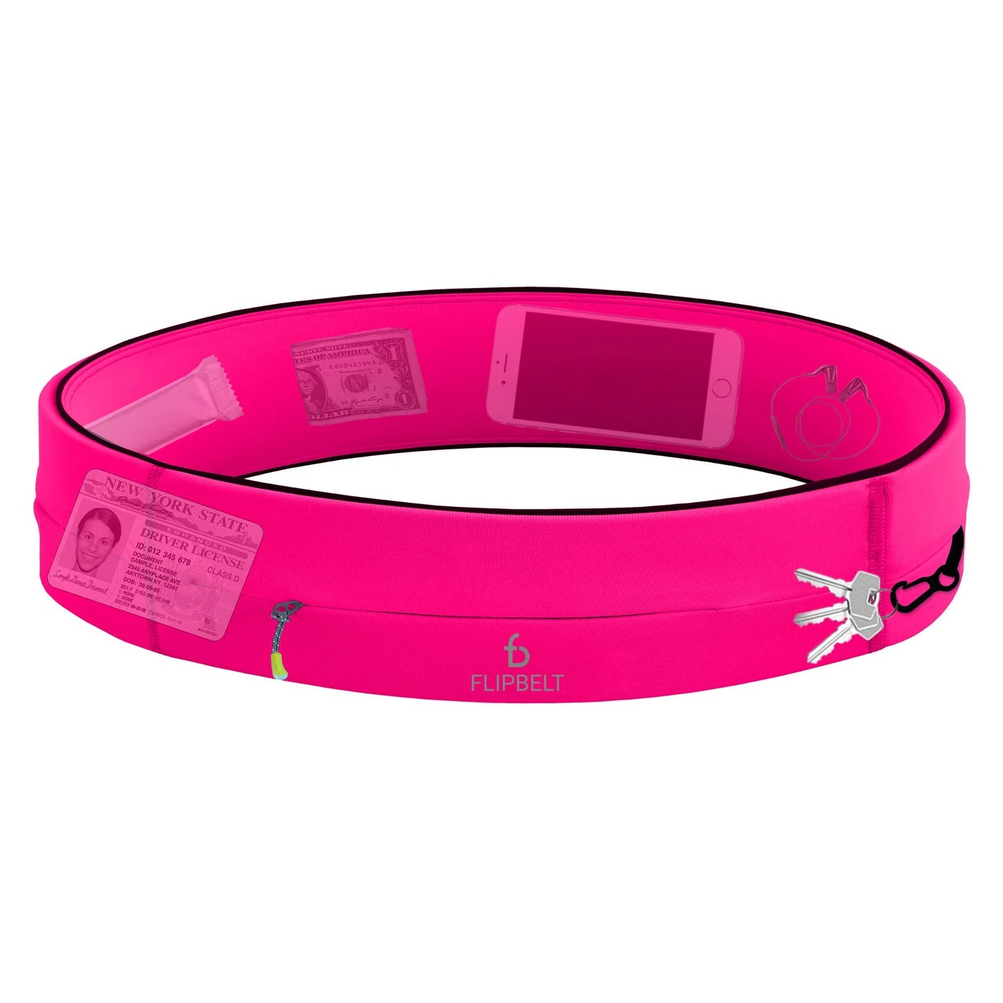 WrapGo Zipper Running Belt