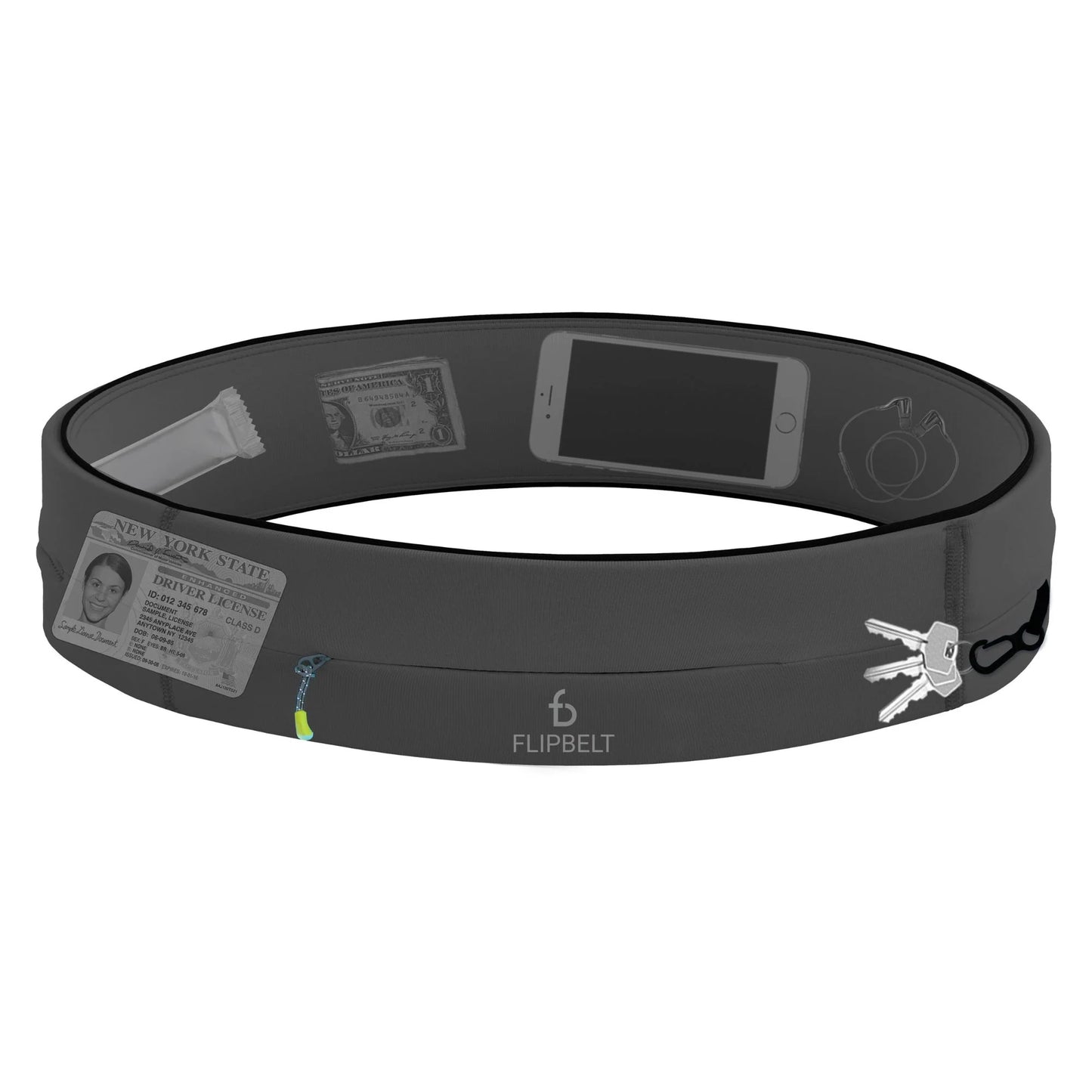 WrapGo Zipper Running Belt